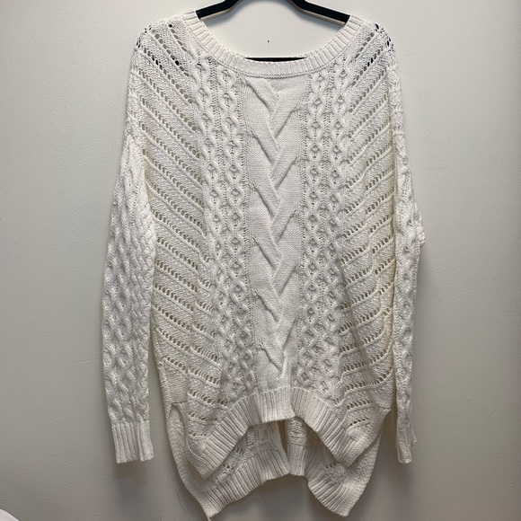 express cable knit sweater